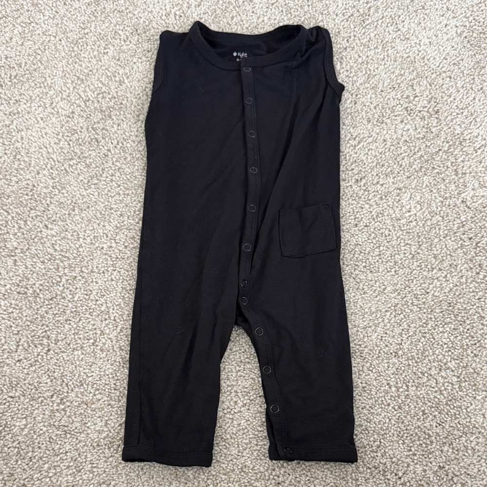 Kyte BABY Black Sleeveless One Piece